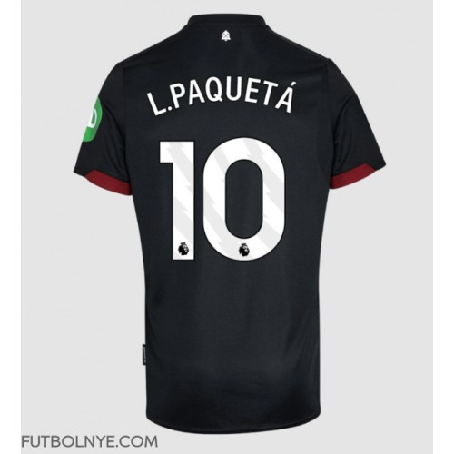 Camiseta West Ham United Lucas Paqueta #10 Visitante Equipación 2024-25 manga corta